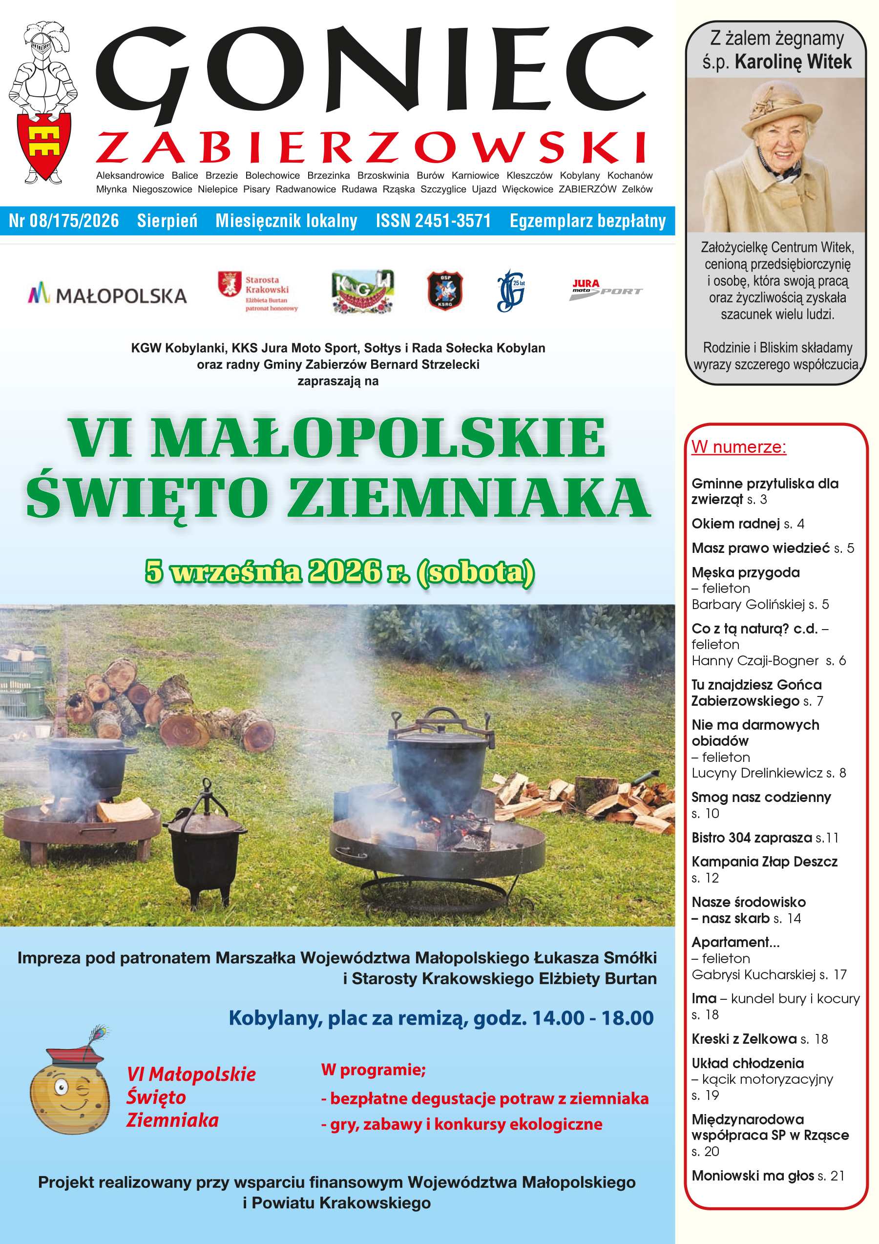 Okładka Gońca Zabierzowskiego